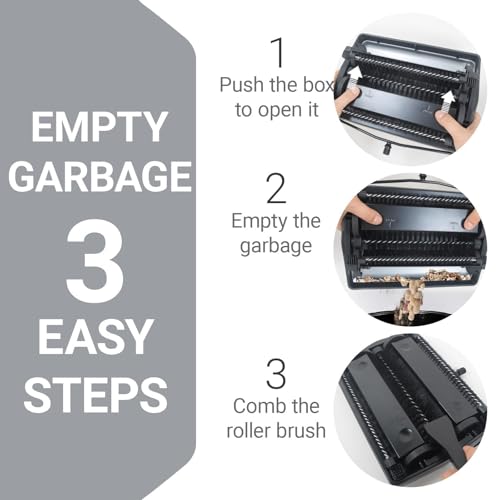 Manual Carpet Sweeper with Natural Pig-Bristle Roller Brush