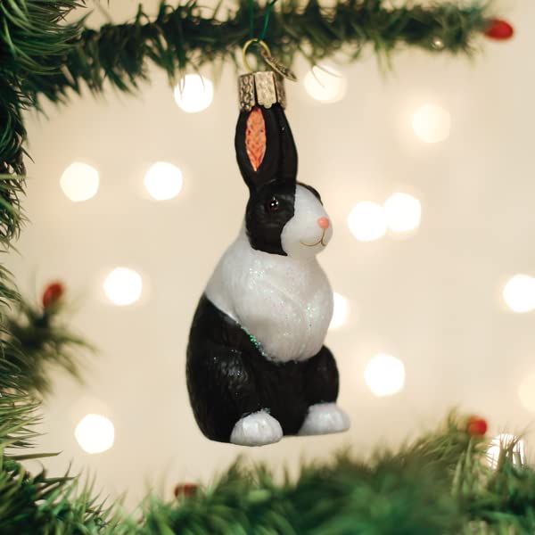 Old World Christmas 3.75in Dutch Rabbit Glass Ornament - Hand-Painted Holiday Decor