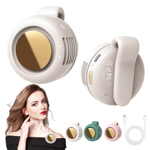 Portable Bladeless Waist Clip Fan 3-Speed Quiet Personal Fan