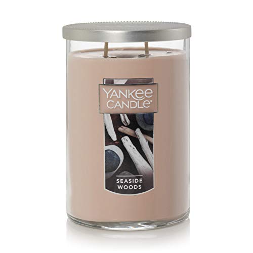 Yankee Candle, Seaside Woods Scented Candle, 22oz Large 2-Wick Tumbler with up to 110 Hour Burn Time