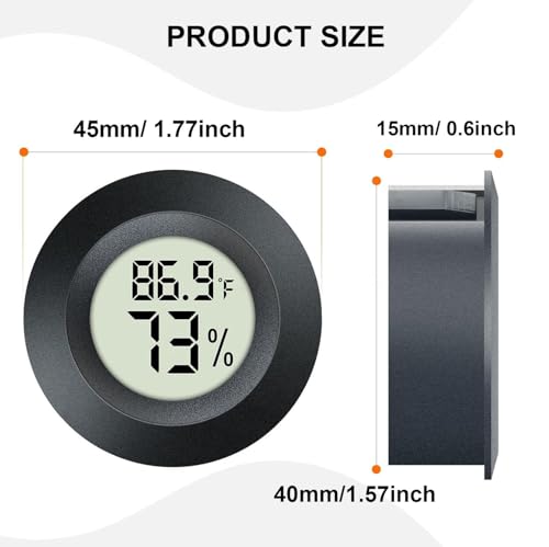 JEDEW 2 Pack Digital Hygrometer Thermometer Indoor Humidity Monitor