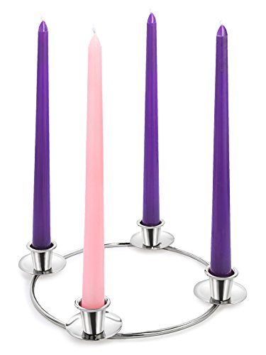 Christmas Advent Ring Wreath with 8.25 Inch Diameter Centerpiece