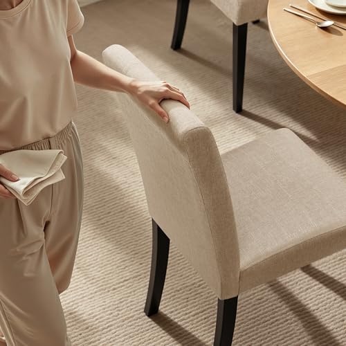 Upholstered Dining Chairs Set of 4, Modern Farmhouse Kitchen Chairs