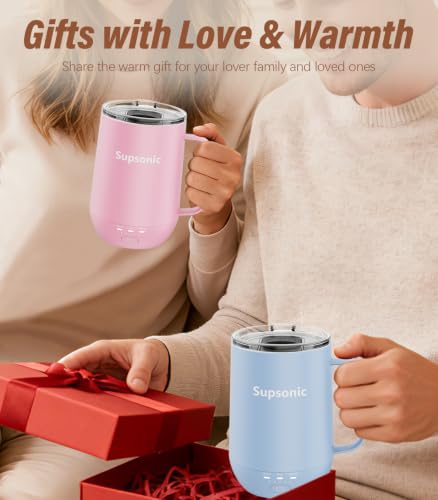 16oz Self-Heating Smart Coffee Mug with 3 Temperature Settings