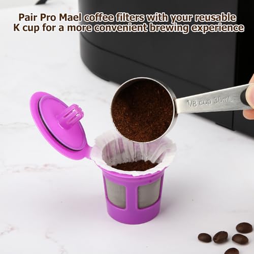 360 Count Disposable Paper Coffee Filters for Reusable Single Serve Pods