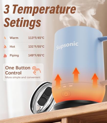 16oz Self-Heating Smart Coffee Mug with 3 Temperature Settings
