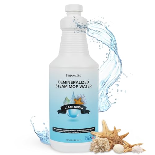 Demineralized Steam Mop Water Solution - Clean Ocean Scent, 32 oz