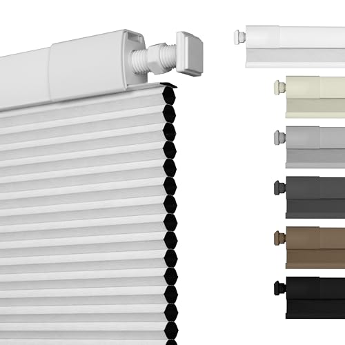 No Drill Cordless Blackout Cellular Shades - Custom Size Honeycomb Blinds
