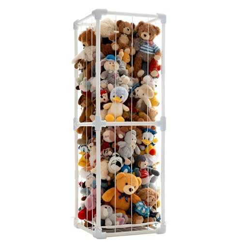 58" Extra Large Stuffed Animal Storage Organizer - Vertical Plush Toy Zoo Cage
