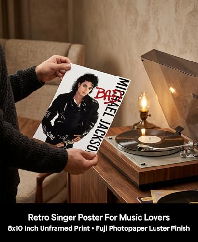 80s Pop Music Album Cover Wall Art Retro Singer Poster 8x10