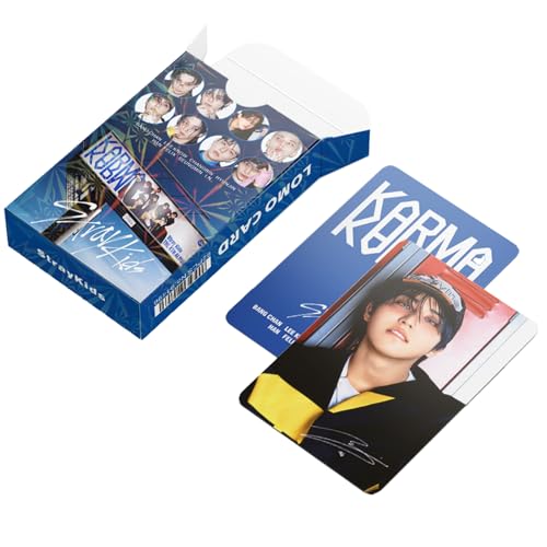 55-Piece K-Pop Album Lomo Photo Card Set with 32 Laptop Stickers
