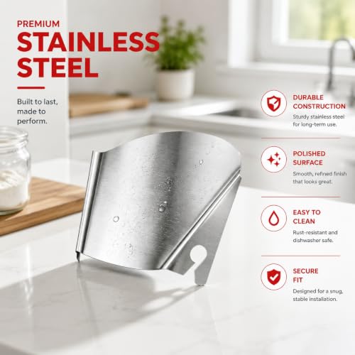 Stainless Steel Stand Mixer Pouring Chute Attachment for Metal Bowls