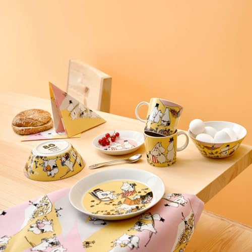 Moomin Arabia Family Time Ceramic Saucer 15cm - Moomin Collectible Dish