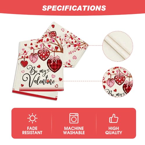 Artoid Mode Heart Branch Valentine Table Runner 13x72 Inch Home Decor
