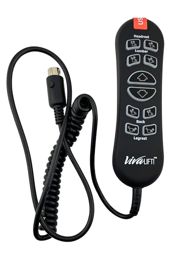10-Button 5-Pin Lift Chair Hand Control with USB Port (CTL1707190)