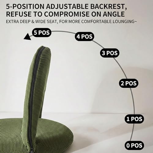 Foldable Floor Chair with Back Support – 5-Position Adjustable Lounger