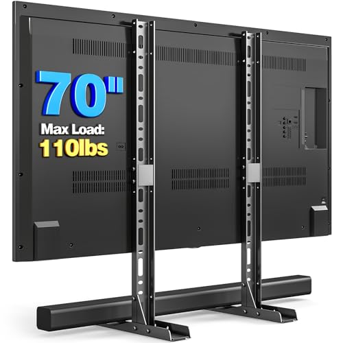 Universal Tabletop TV Stand Mount for 20-70 Inch TVs - Height Adjustable