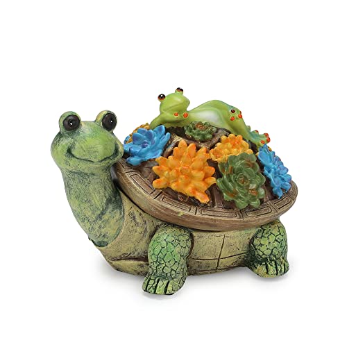 Turtle Resin Ashtray with Lid, Windproof Outdoor Cigarette Ash Tray