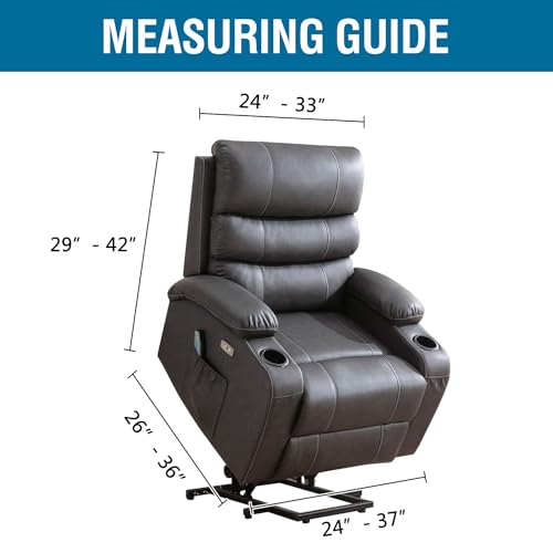 Stretch Recliner Chair Cover - Fitted Slipcover with Side Pocket, Chocolate