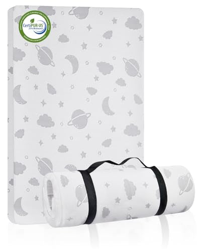 Portable Playpen Mattress 38 x 26 Inch Waterproof Breathable Foam Pad