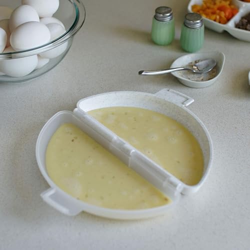 Microwave Omelet Maker, Nonstick 3-Egg Breakfast Cooker, BPA-Free