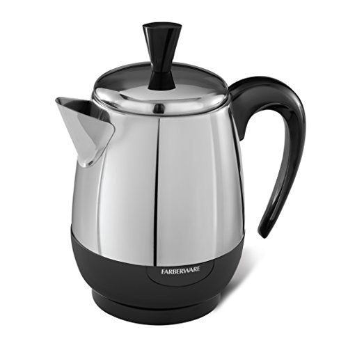2-4 Cup Stainless Steel Electric Coffee Percolator with Keep Warm Function