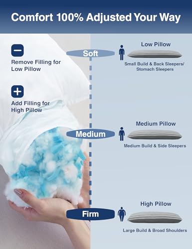 Cooling Body Pillow 20x54 Inch - Memory Foam for Side Sleepers