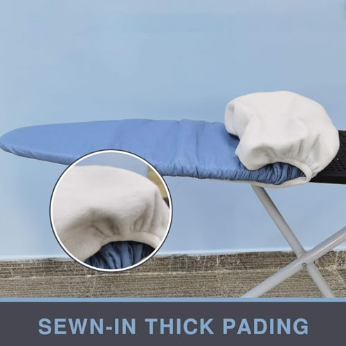 VividPaw Thick Ironing Board Cover and Pad - Standard Size Blue