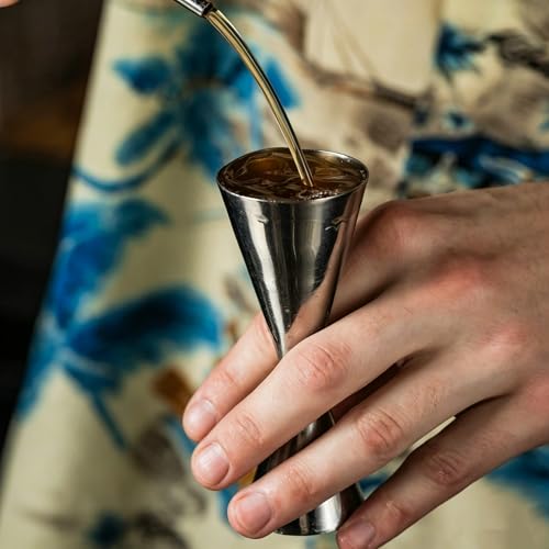 Homestia Slim Design Double Cocktail Jigger 2 oz 1 oz Stainless Steel Bar Tool