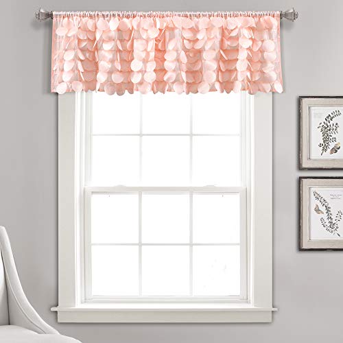 Lush D?cor Lush Decor, 14¡± x 70¡±, Blush Gigi Valance Textured Window Kitchen Curtain (Single), 16T004609