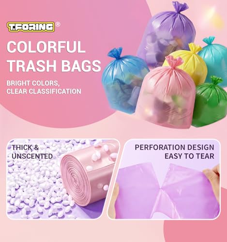 4 Gallon Small Trash Bags - Unscented Leakproof Can Liners (150 Count)