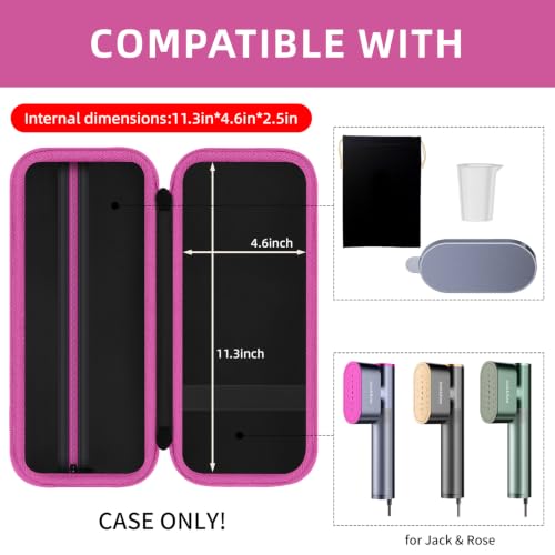 Hard EVA Travel Case for Handheld Garment Steamer, Portable Storage Bag