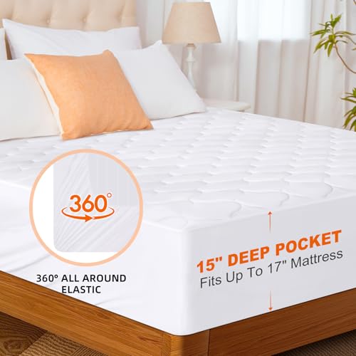 HYLEORY Twin Size Electric Heated Mattress Pad with Dual Control, Fast Heating & Auto Shut Off
