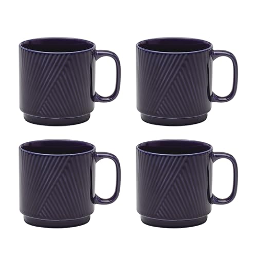 Lenox 898176 Modulus Mugs, Set Of 4, Nightshade