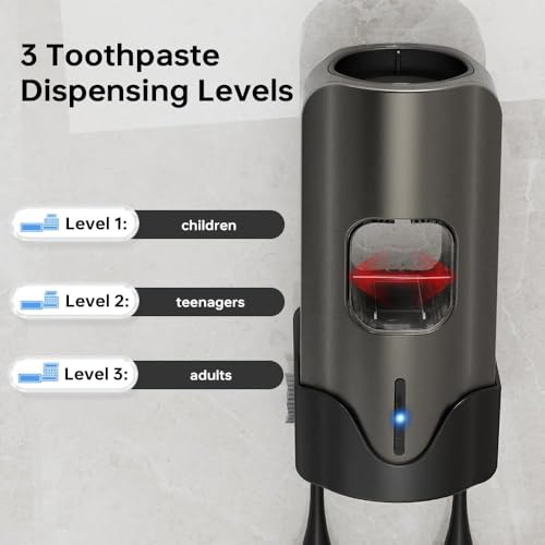 Smart Automatic Toothpaste Dispenser - Wall Mounted Touch-Free Squeezer