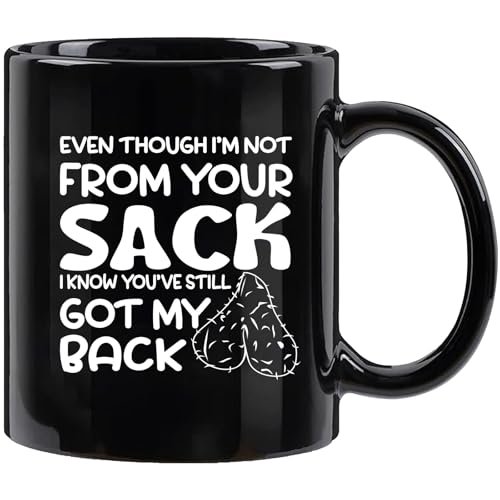 Step Dad Mug - Funny Bonus Dad Gift from Daughter or Son, 11 oz Black