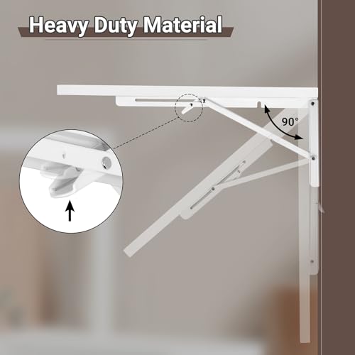 Wall Mounted Folding Table 31.5" x 15.7" - Space Saving Desk for Small Spaces