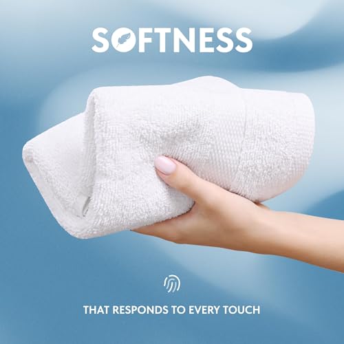 White Classic Luxury Cotton Washcloths 13x13 Inch - 650 GSM Turkish |
