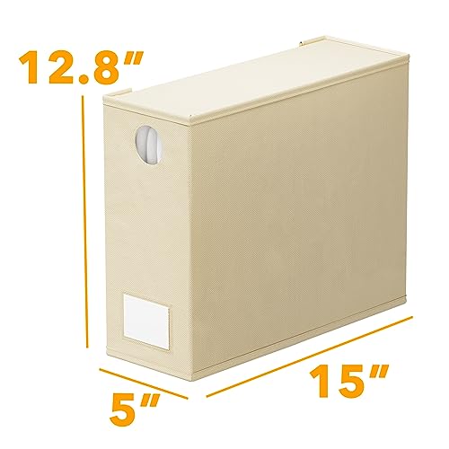 Foldable Bed Sheet Organizer 8 Pack - Linen Closet Storage Box with Window