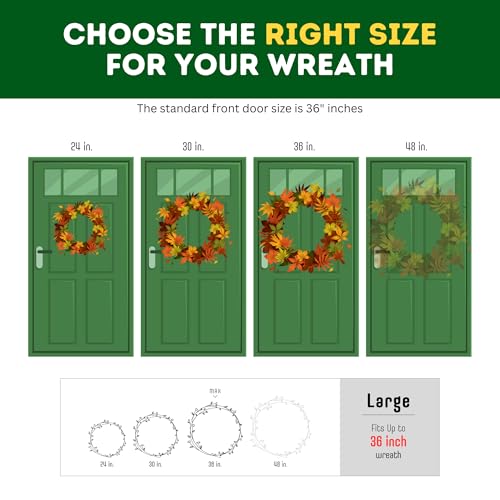 36-Inch Christmas Wreath Storage Bag 2-Pack Clear PVC Container