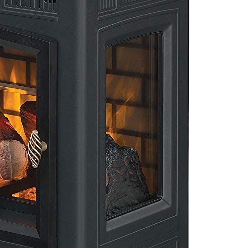 Freestanding Electric Fireplace Stove Heater with 3D Flame Effect