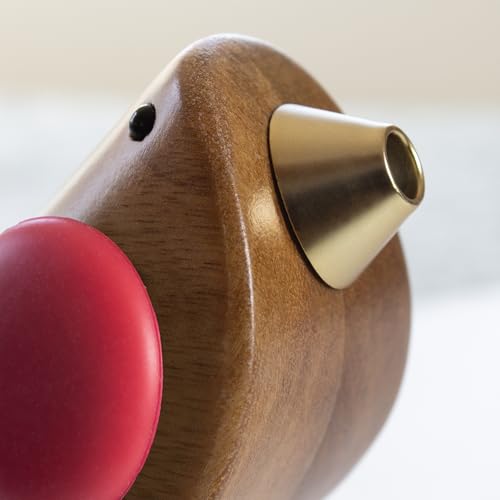 Singing Bird Wine Bottle Pourer - Chirping Spout for Wine & Spirits, Red