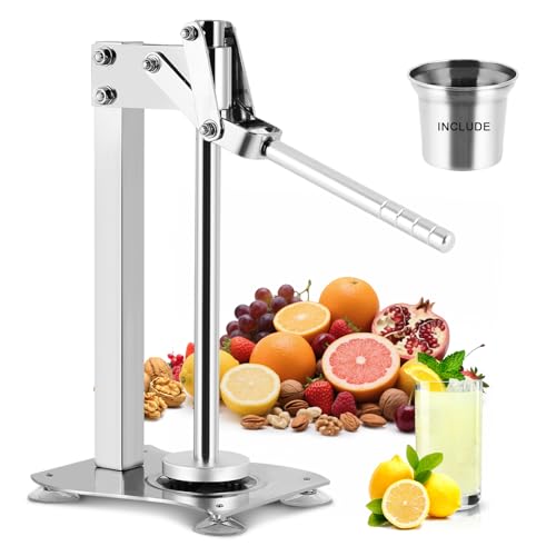 Heavy Duty Stainless Steel Lemon Squeezer & Muddler with Cup - Commercial Grade