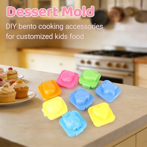 8-Piece Square Hard-Boiled Egg and Sushi Rice Mold Set