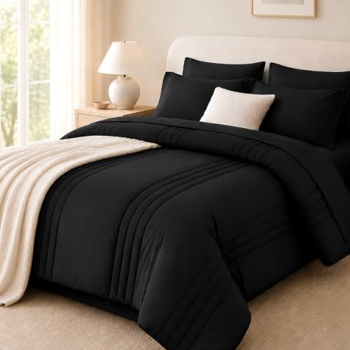 7-Piece Queen Comforter Set - Soft Microfiber Bed in a Bag with Sheets