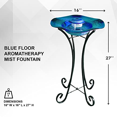 27" LED Mist Floor Fountain with Adjustable Control and Color Lights