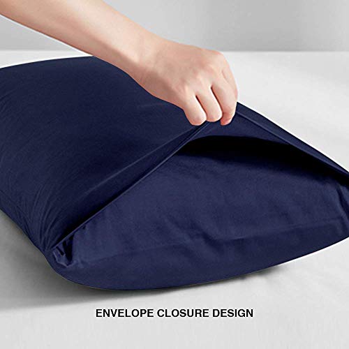 FLXXIE Soft Microfiber King Pillow Cases 2-Pack - Envelope Closure Covers