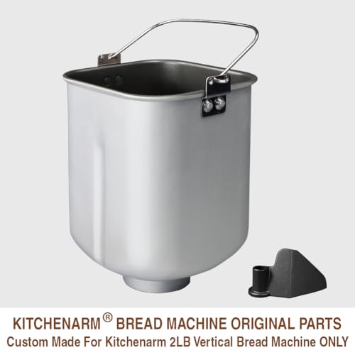 Non-Stick Bread Pan and Kneading Paddle for 2LB Vertical Bread Makers