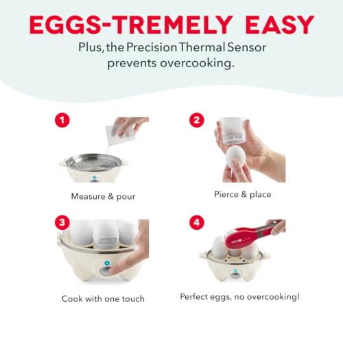 Rapid Electric Egg Cooker - 7-Egg Boiler, Poacher & Omelet Maker