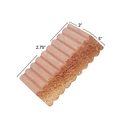 4-Piece Natural Eastern Red Cedar Blocks for Closet and Drawer Storage